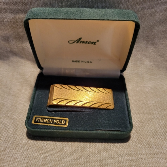 Vintage Anson Money Bag With A Dollar Sign Slide Tens